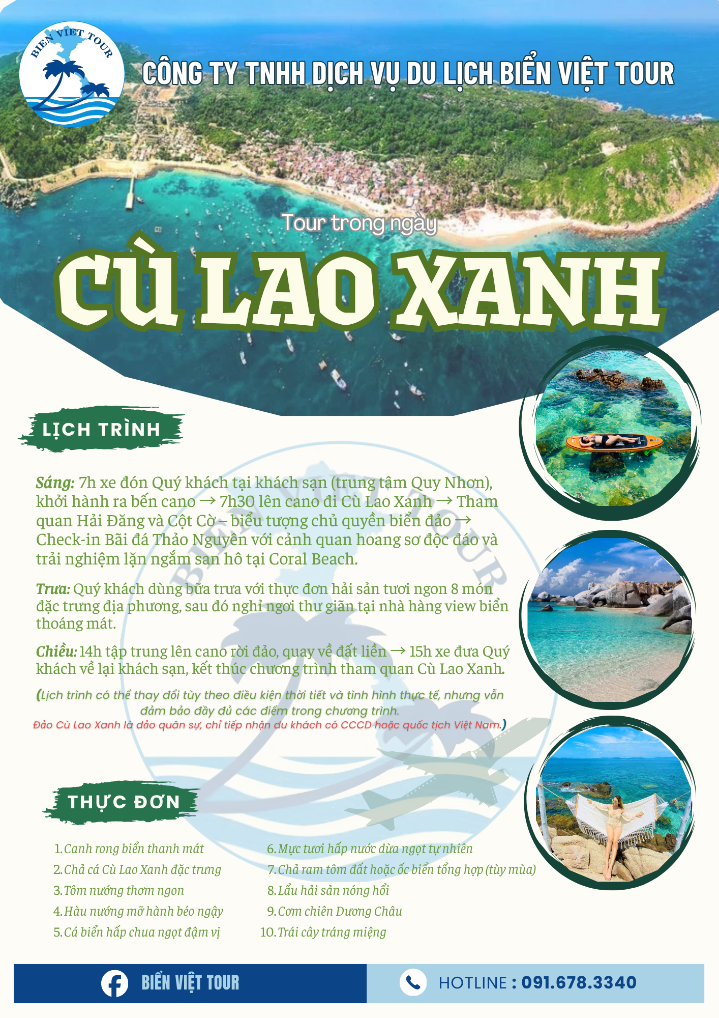 Tour Cù Lao Xanh - Quy Nhơn: Khám phá Đảo Ngọc ( trong ngày)